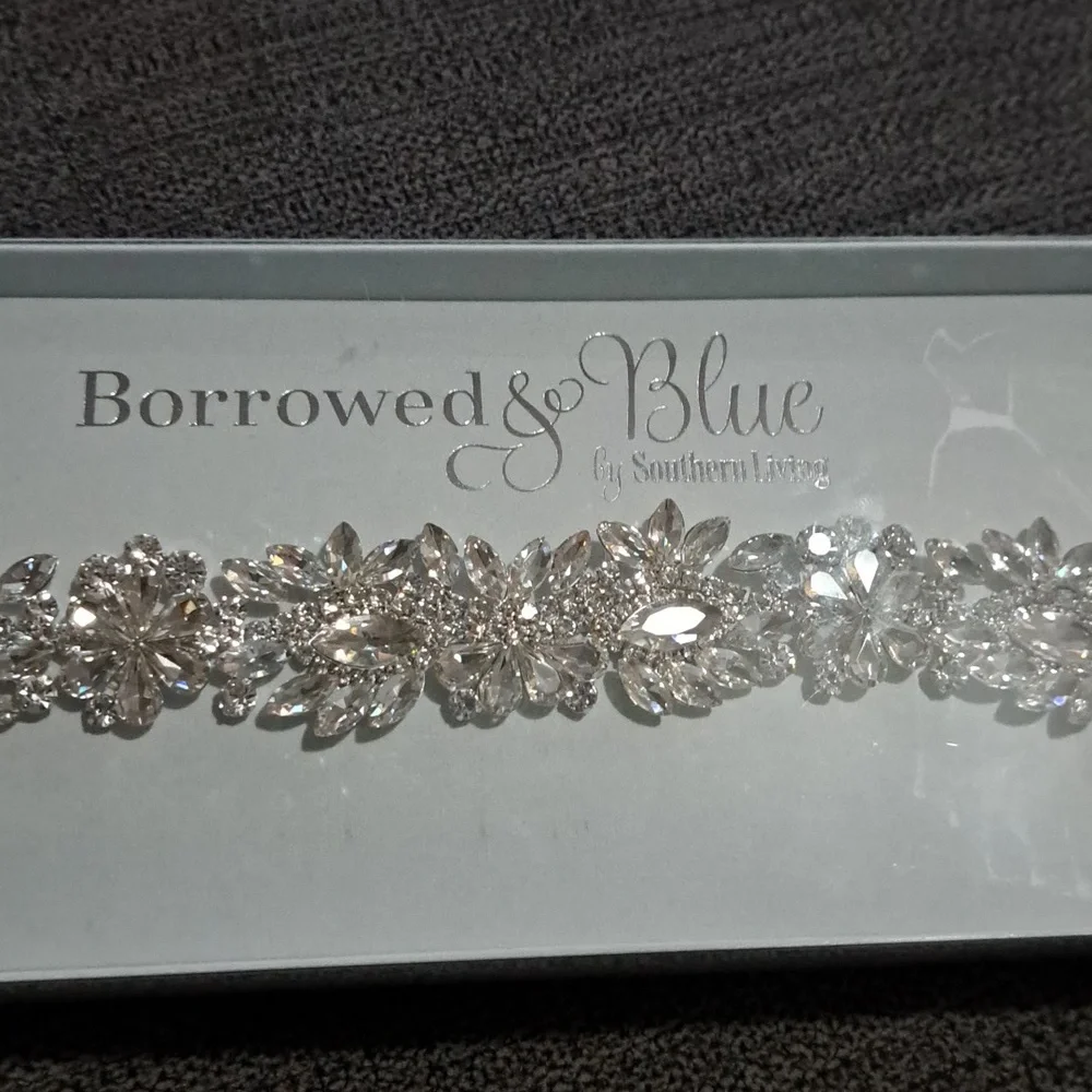Southern Living Borrowed & Blue by Southern Living Brooch Crystal Belt